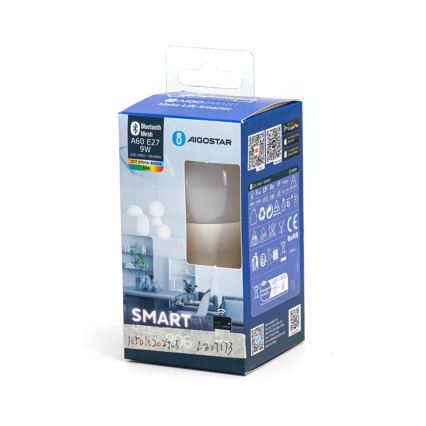 Ampoule à intensité variable LED RGBW MESH Connecté A60 E27/9W/230V 2700-6500K - Aigostar