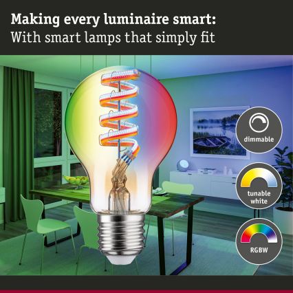Ampoule LED RGBW dimmable FILAMENT E27/6,3W/230V 2200-6500K - Paulmann 29156