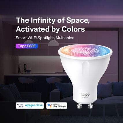 Ampoule LED RGBW dimmable GU10/3,7W/230V 2200-6500K Wi-Fi - TP-Link