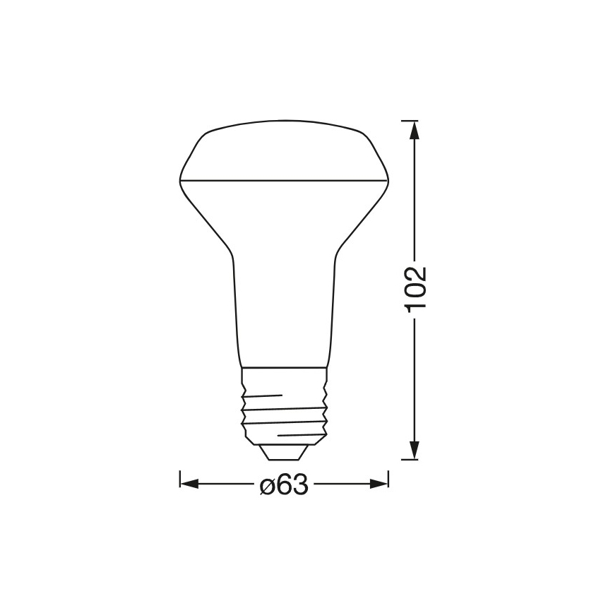 Ampoule réflecteur LED RGBW dimmable SMART+ R63 E27/4,7W/230V 2700-6500K Wi-Fi - Ledvance