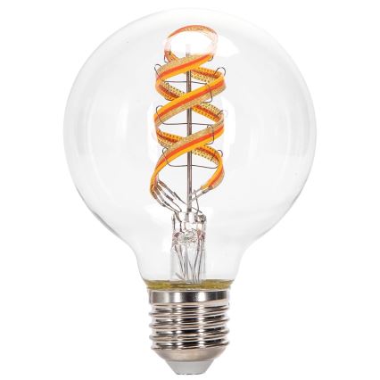 Ampoule à intensité variable LED RGBW FILAMENT MESH Smart G80 E27/4,9W/230V 2700K - Aigostar
