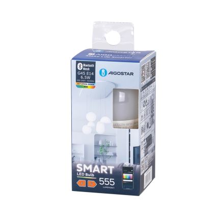 Ampoule à intensité variable LED RGBW G45 E14/6,5W/230V 2700-6500K - Aigostar