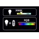 Ampoule LED RVB à intensité variable C37 E14/4,5W/230V