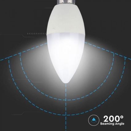 Ampoule LED RVB à intensité variable E14/3,5W/230V 6400K + télécommande