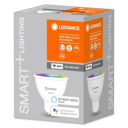 Ampoule LED RVBB à intensité variable SMART + GU10 / 5W / 230V 2700K-6500K - Ledvance