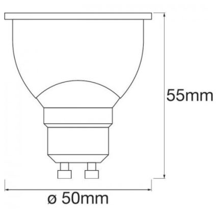 Ampoule LED RVBB à intensité variable SMART + GU10 / 5W / 230V 2700K-6500K - Ledvance