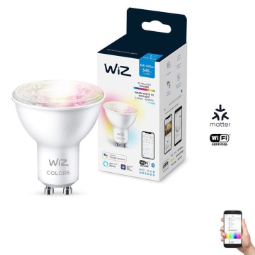 Ampoule LED RVBW à intensité variable PAR16 GU10/4,7W/230V 2200-6500K CRI 90 Wi-Fi - WiZ