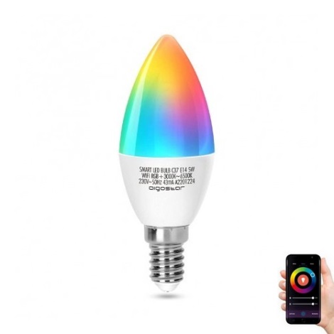 Ampoule connectée C37-RGB-E14