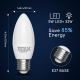 Ampoule LED RVBW C37 E27/5W/230V 3000-6500K Wi-Fi - Aigostar