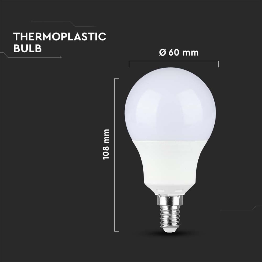 Ampoule LED SAMSUNG CHIP A60 E14/8,5W/230V 4000K