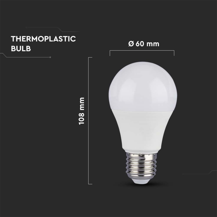 Ampoule LED SAMSUNG CHIP A60 E27/8,5W/230V 6500K