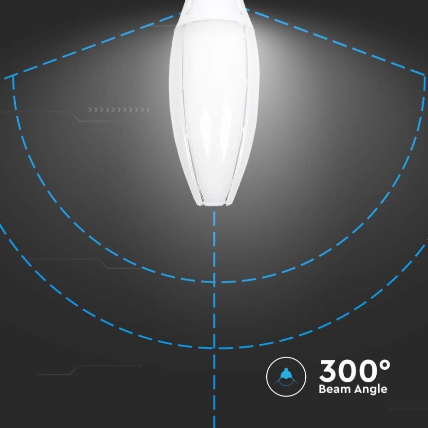 Ampoule LED SAMSUNG CHIP E40/60W/230V 6500K