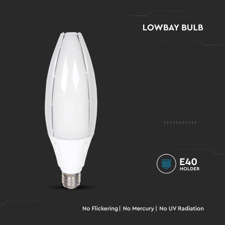 Ampoule LED SAMSUNG CHIP E40/60W/230V 6500K