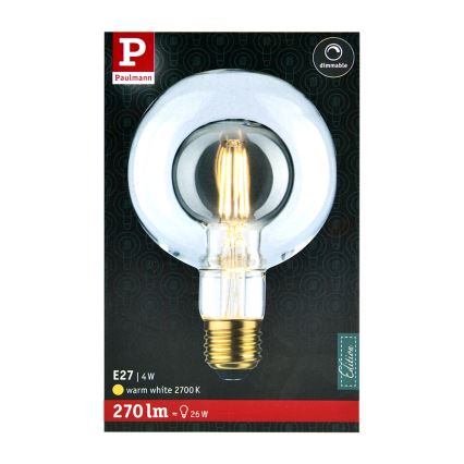 Ampoule LED SHAPE G95 E27/4W/230V 2700K - Paulmann 28766