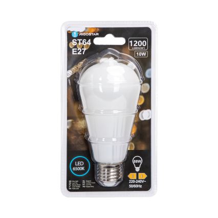 Ampoule LED ST64 E27/10W/230V 6500K - Aigostar