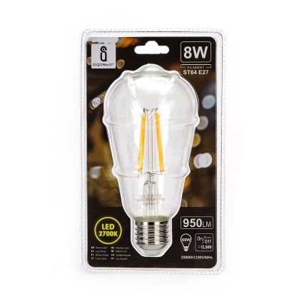 ampoule LED ST64 E27/8W/230V 2700K - Aigostar