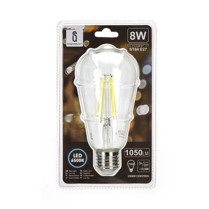 ampoule LED ST64 E27/8W/230V 6500K - Aigostar