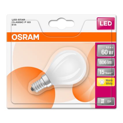 Ampoule LED STAR E14/6,5W/230V 2700K - Osram