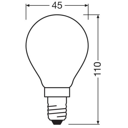 Ampoule LED STAR E14/6,5W/230V 2700K - Osram
