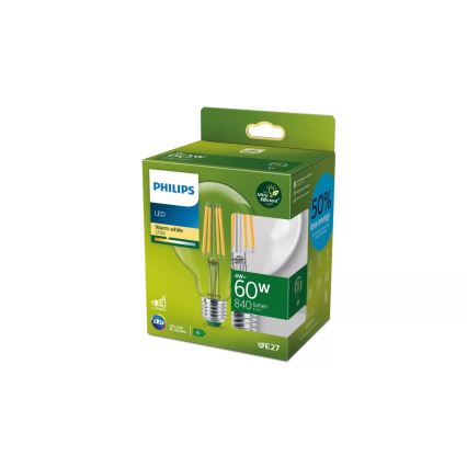 Ampoule LED ULTRAEFFICIENT VINTAGE Philips G95 E27/4W/230V 2700K