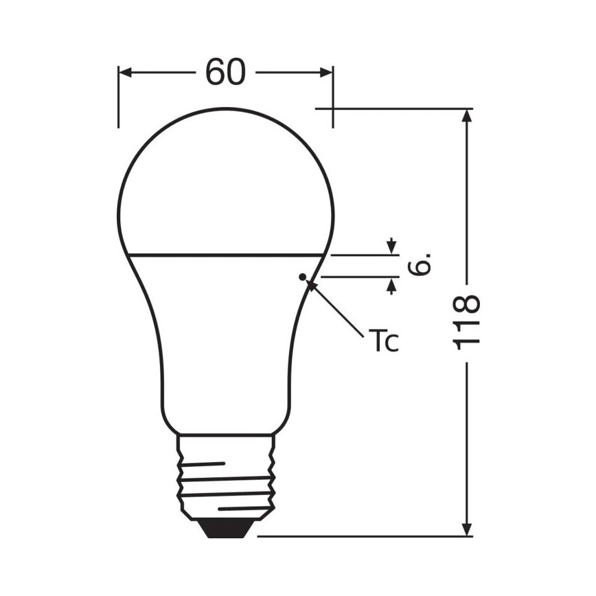 Ampoule LED VALUE A100 E27/13W/230V 4000K - Osram