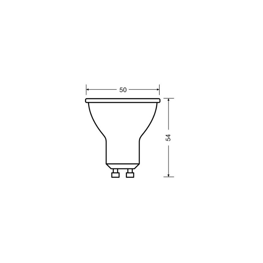 Ampoule LED VALUE PAR16 GU10/4,5W/230V 4000K 36° blanc - Osram