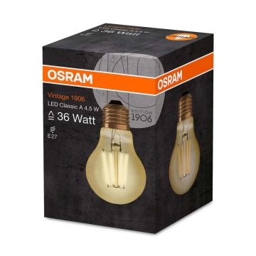 Ampoule LED VINTAGE A60 E27/4,5W/230V 2500K - Osram