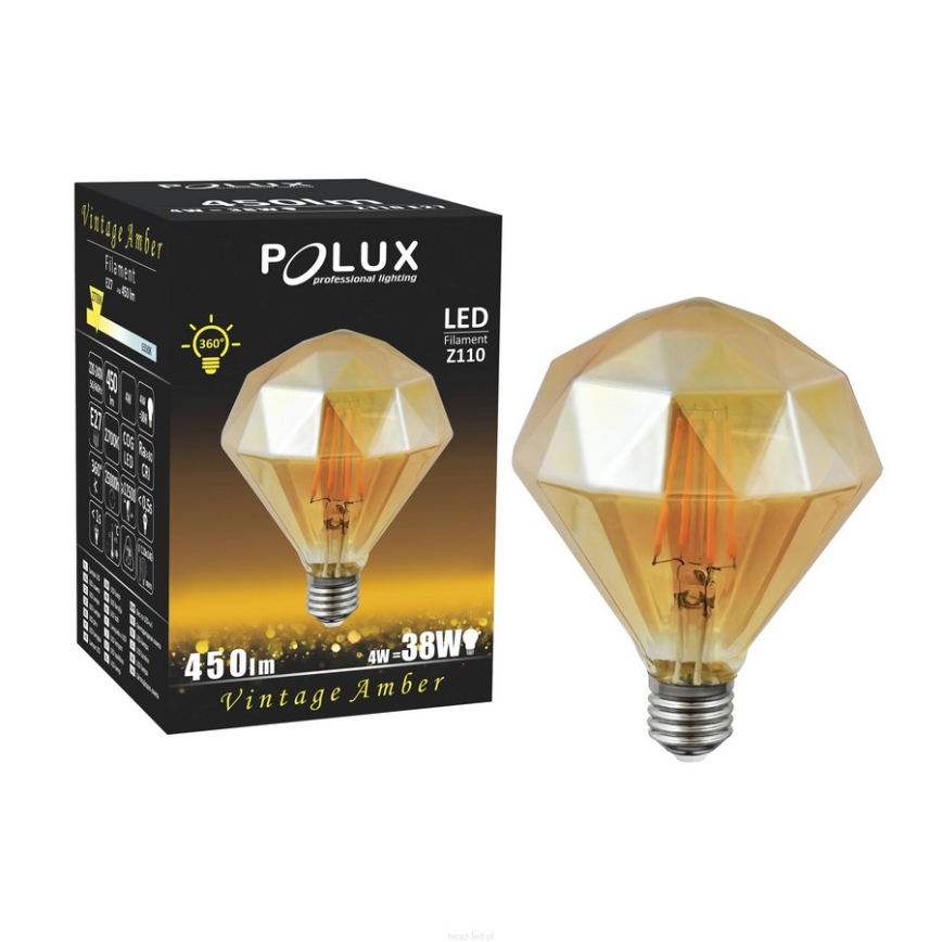 Ampoule LED VINTAGE AMBER E27/4W/230V 2700K
