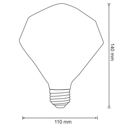 Ampoule LED VINTAGE AMBER E27/4W/230V 2700K