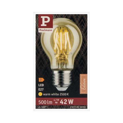 Ampoule LED VINTAGE E27/4,7W 2500K - Paulmann 28714