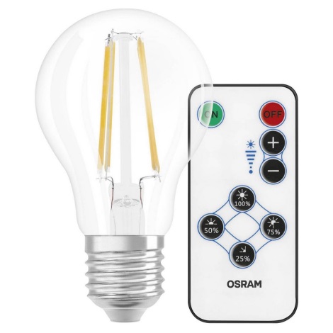 Ampoule LED VINTAGE E27/7W/230V avec télécommande - Osram