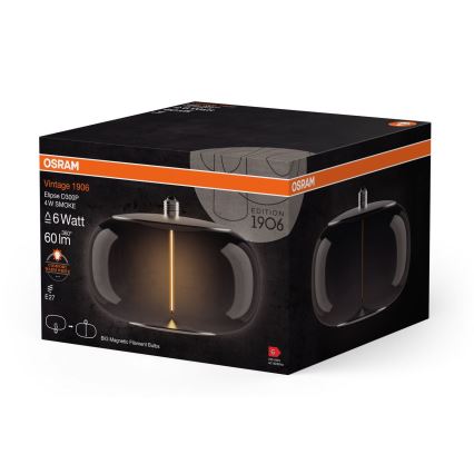 Ampoule LED VINTAGE FILAMENT E27/4W/230V 1800K fumé - Osram