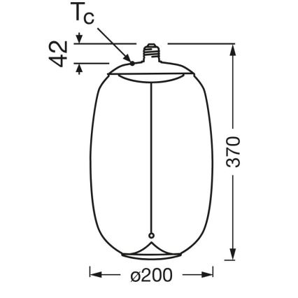 Ampoule LED VINTAGE FILAMENT E27/4W/230V 2700K - Osram