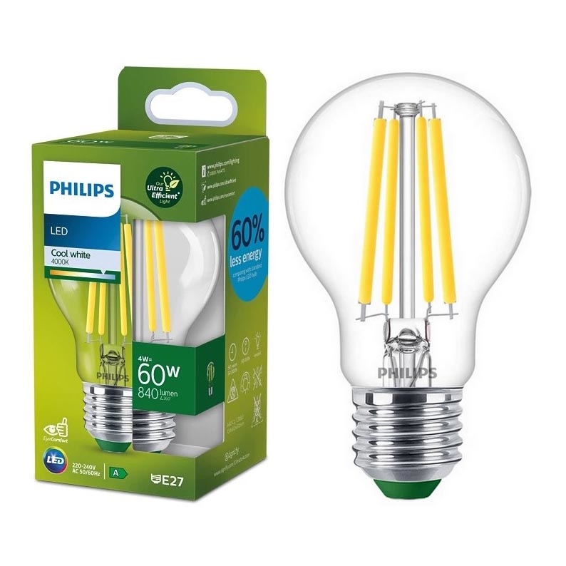 Ampoule LED VINTAGE Philips A60 E27/4W/230V 4000K