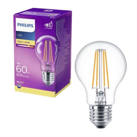 Ampoule LED VINTAGE Philips A60 E27/7W/230V 2700K
