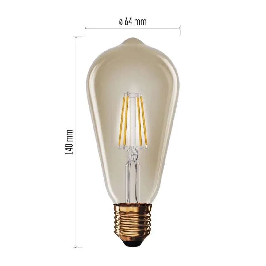 Ampoule LED VINTAGE ST64 E27/4,5W/230V 2200K