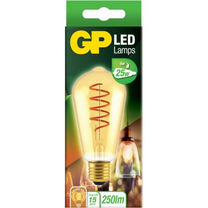 Ampoule LED VINTAGE ST64 E27/5W/230V 2000K - GP