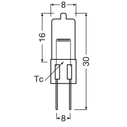 Ampoule pour four HALOSTAR G4/20W/12V 2700K - Osram