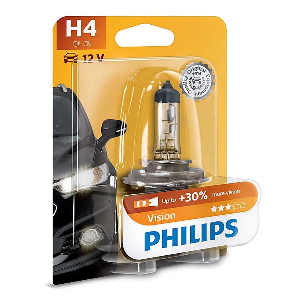 Ampoule pour voiture Philips VISION 12342PRB1 H4 P43t38/60W/55W/12V