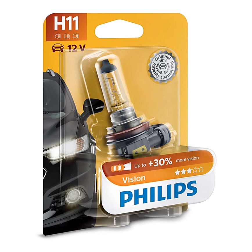 Ampoule pour voiture Philips VISION 12362PRB1 H11 PGJ19-2/55W/12V 3200K