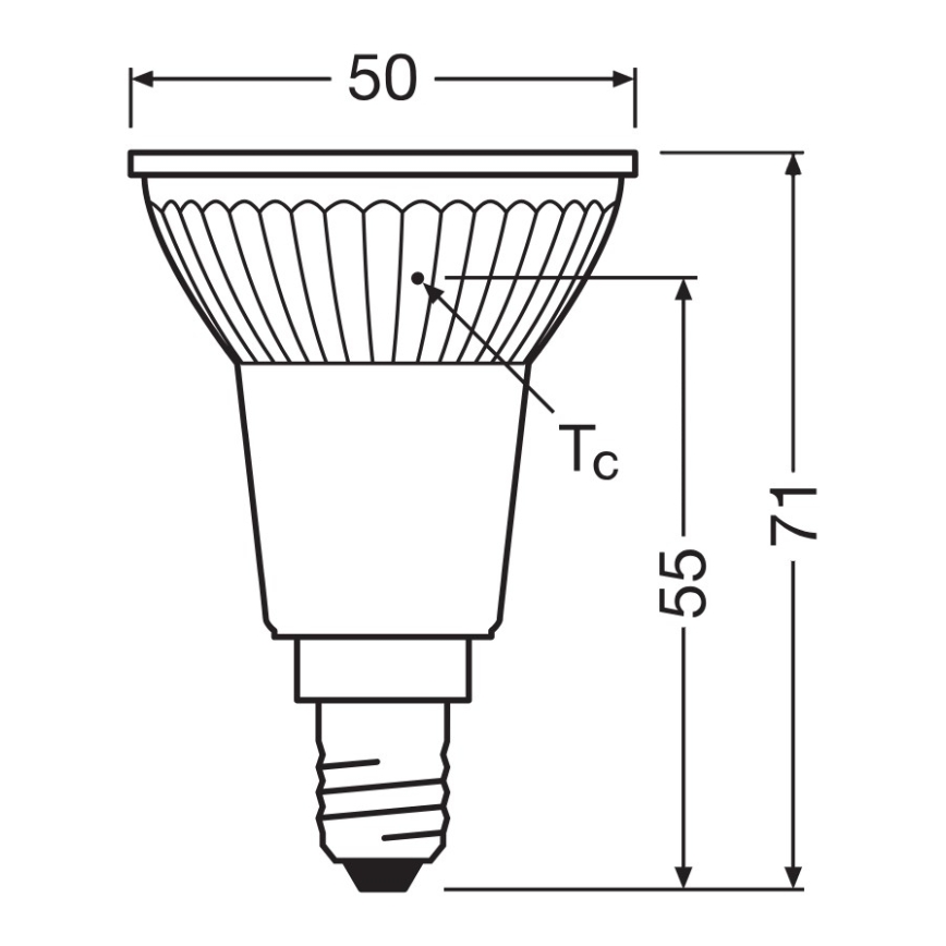 Ampoule réflecteur LED PAR16 E14/4,5W/230V 2700K 36° - Ledvance