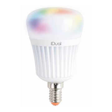Ampoule RGBW à intensité variable iDual E14/7W/230V 2200-6500K