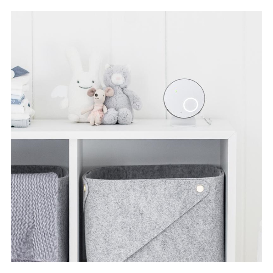 Angelcare - Lot Moniteur de respiration 16x16 cm + babyphone audio USB