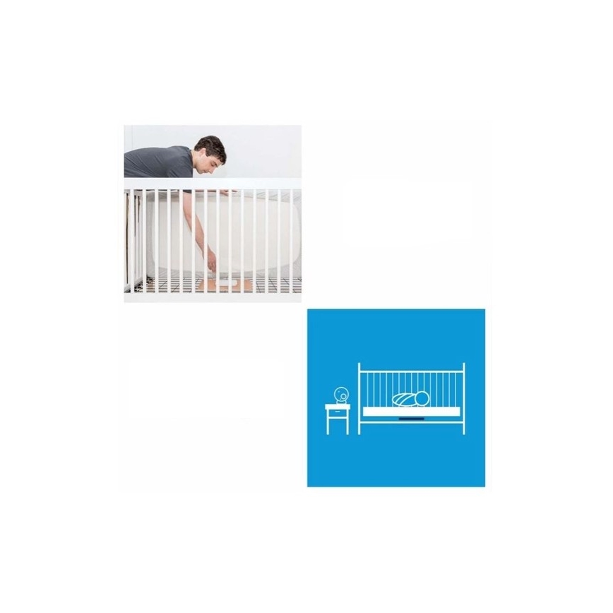 Angelcare - Lot Moniteur de respiration 16x16 cm + babyphone audio USB