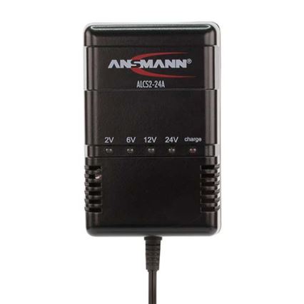 Ansmann 03723 ALCS 2-24A - Chargeur de batterie au plomb 2-24V/2,4-24Ah