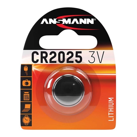 Ansmann 04673 - CR 2025 - Pile bouton lithium 3V