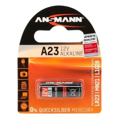 Je zal beter worden Mammoet kasteel Ansmann 04678 - A 23 - Alkaline batterij A23/LR23/LRV08, 12V | Lumimania
