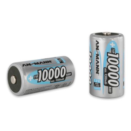 Ansmann 06549 Mono D - 2 pc Pile rechargeable D NiMH/1,2V/1000mAh