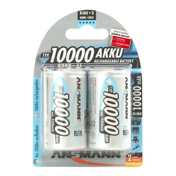 Ansmann 06549 Mono D - 2 st. Oplaadbare batterijen D NiMH/1,2V/1000mAh