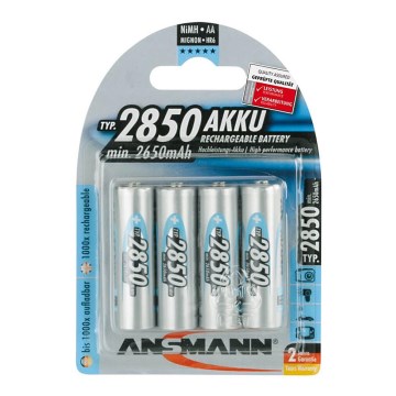 Ansmann 07522 Mignon AA - 4 st. Oplaadbare batterijen NiMH/1,2V/2850mAh